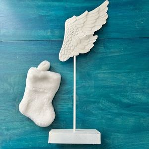 White metal angel wing